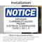 Signmission Explosion Flammability Hazard Present Electrical OSHA Notice Sign, Vinyl Decal, 14in x 10in, 2PK OS-2PACK-NS-D-1014-L-12269 - alternate 6